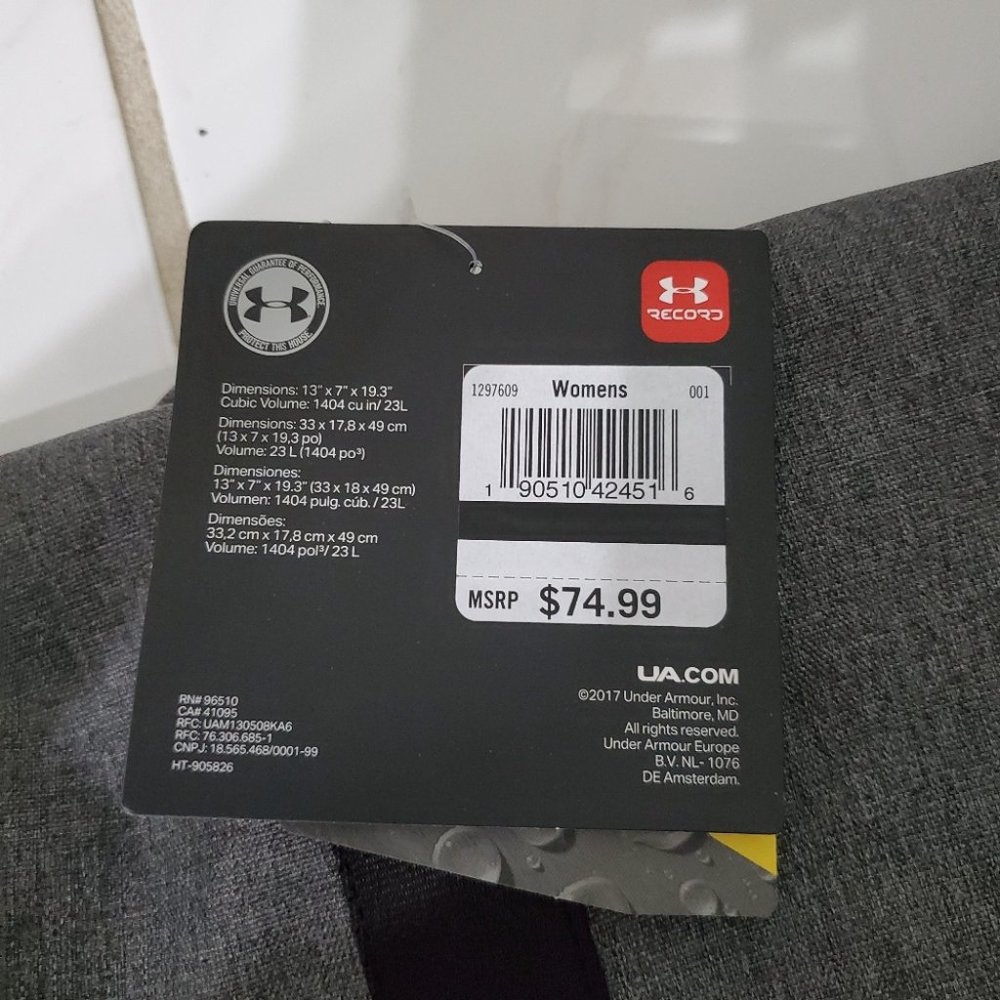 Under Armour Downtown Pack Laptop Backpack Grey - Picture 7 of 7